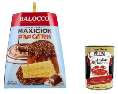 Produktbild von Balocco Italian Gourmet Pandoro Maxiciok Pop Corn 1 x 800g Schoko Festkuchen