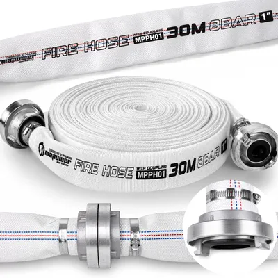 Obrázok produktu pre Požiarna hadica MAPOWER MPPH01, 1 palec, 30 m, 8 barov