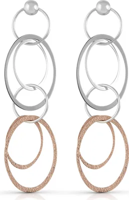 Produktbild von Celesta Silber Ohrhänger 925/- Sterling Silber zweifarbig