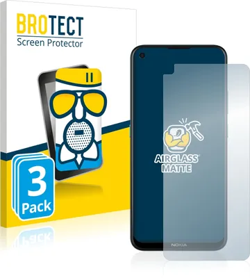 Produktbild von 3x BROTECT Entspiegelungs Schutzglas für Nokia 5.4 Schutzfolie Panzer Folie Glas Display Schutz matt