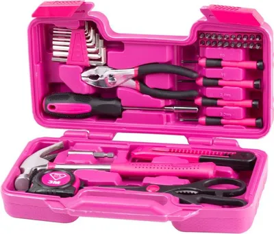Image de Jeu d'outils LADIES PINK SET01 pour femmes, 39 pieces, rose, en mallette
