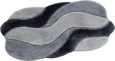 Produktbild von Grund Badteppich CARMEN - 100% Polyacryl ULTRASOFT, Farbe:Grau, Größe:70x120 cm