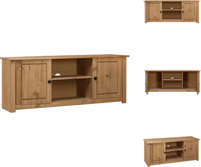 Produktbild von vidaXL TV-Schrank 120 x 40 x 50 cm Massivholz Panama-Kiefer - TV-Möbel