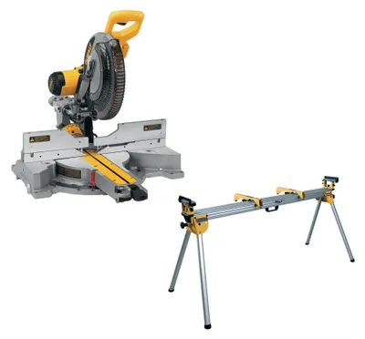 Productafbeelding van Paneelslijpset DWS780KIT + onderstel DE7023, verstekzaag (geel, 1.675 Watt)