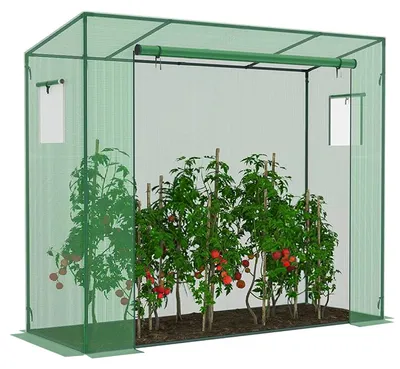 Productafbeelding van Kweekkas - Tuinkas - Broeikas - Plantenkas -Folie - 200x80x170 CM, AI-gegenereerde afbeelding