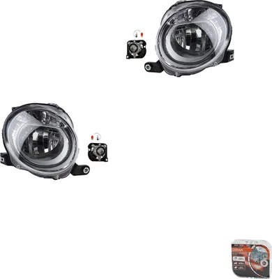 Produktbild von Scheinwerfer Satz Osram Night Breaker Laser passend für Fiat 500 312 10/07-06/15 51822888 51786773 51822889 51786774 51787491 51787492 Johns