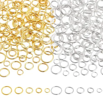 300 Springringe Messing 5–10 mm geschlossen für Schmuck