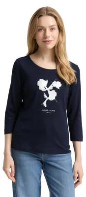 Produktbild von TOM TAILOR Damen Langarmshirt mit Print