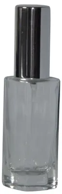 Produktbild von 10 Flakon leer 30 ml mit Zerstäuberpumpe und Kappe silber Nele