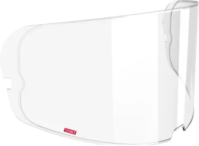 A clear product shot of a motorcycle helmet visor.