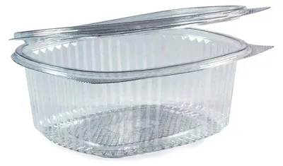 Produktbild von Ovaler Feinkostbecher klar mit Deckel 1500 ml