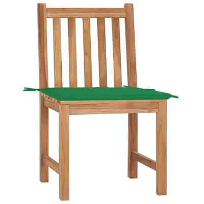 Immagine prodotto di Sedie da giardino 2 pezzi con cuscino in teak massiccio