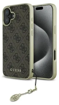 Immagine prodotto di Guess Guhcp16Sgf4Gbr Iphone 16 6.1 Brązowy/Brown Hardcase 4G Charms Collection
