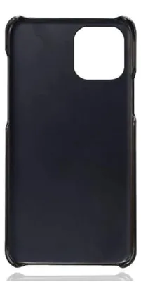 Zdjęcie produktu dla Etui ochronne z materiału przypominającego skórę do iPhone'a 13 Pro - czarne