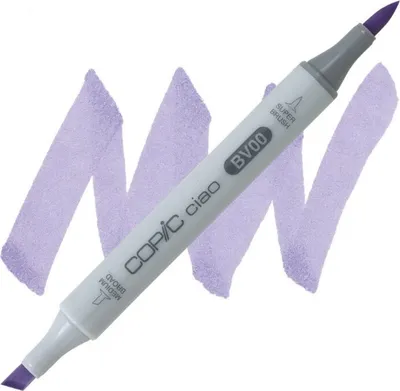 Image de Marqueur à alcool COPIC Ciao double face Pinceau & Ciseau, BV00 Ombre mauve