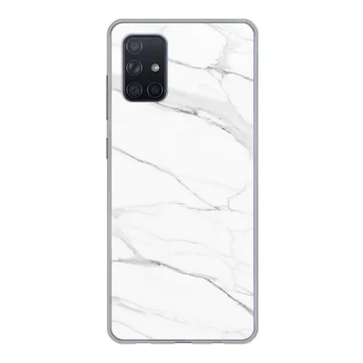 Produktbild von MuchoWow® Handyhülle Schutzhülle Hülle für Samsung Galaxy A51 5G Marmor - Weiß - Linie - Muster - Luxus - Marmoroptik Silikon Softcase Handy Hülle - Abbildung