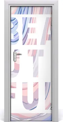 Produktbild von Tulup Türaufkleber 75x205 cm Dekorative Aufkleber Selbstklebend Wasserdichte Tapete Abnehmbar Schlafzimmer Wohnzimmer Wohnkultur - schön