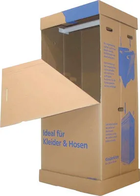 Produktbild von Cargo Point Umzugskarton Kleiderkiste 515 x 1350 x 595 mm Wellpappe 409 l bis 25 kg
