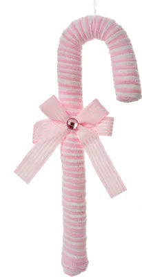 Produktbild von Clayre & Eef Weihnachtsanhänger Zuckerstange 36 cm Rosa Kunststoff