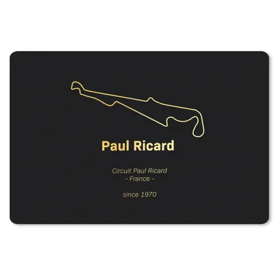 Produktbild von MuchoWow® Schreibtischunterlage Frankreich - F1 - Rennstrecke 60x40 cm - XXL Mauspad - Großes Mauspad