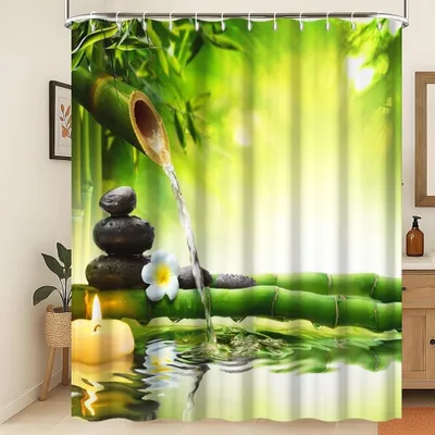 Obrázok produktu pre 3D záves do sprchy, 240 x 180 cm, vodotesný a odolný proti plesniam