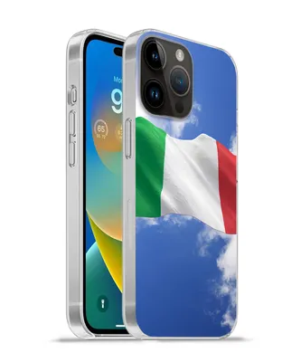 Produktbild von MuchoWow® Handyhülle Schutzhülle Hülle für Apple iPhone 14 Pro Max Die Flagge Italiens weht am Himmel Silikon Softcase Handy Hülle - Hardcover