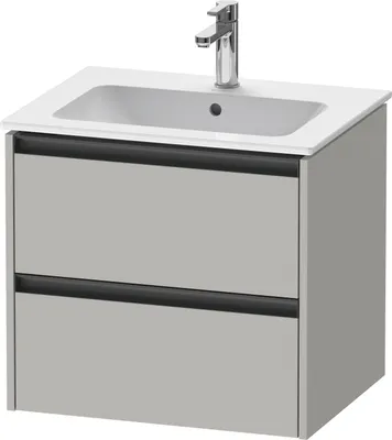Produktbild von Duravit Ketho.2 Wastafelonderkast 61x48x55 cm Mat Betongrijs