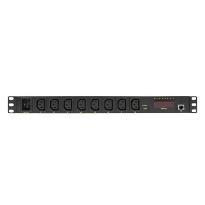 Produktbild von Logilink IP Steckdosenleiste 19" 8fach Einbau 1HE schwarz
