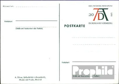 Produktbild von Belege Ganzsachen BRD (BR.Deutschland) 1971 PSo3/01 Sonderpostkarte gefälligkeitsgestempelt  Dürersignum