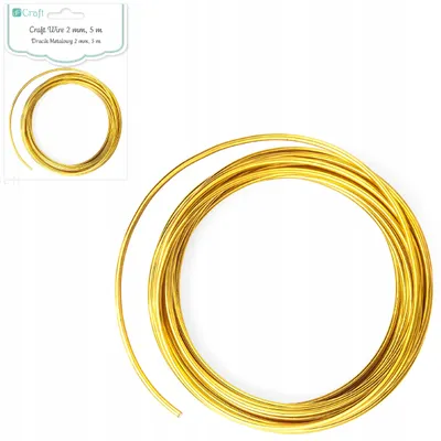 Immagine prodotto di Filo metallico dorato 2 mm 5 m