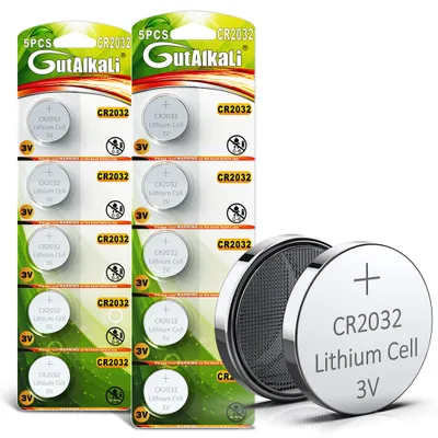 Immagine prodotto di Batterie al litio GutAlkaLi CR 2032, confezione da 10, 3 V