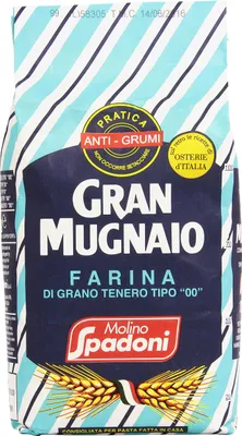 Produktbild von 6x SPADONI GRAN MUGNAIO FARINA DI GRANO TENERO ANTI GRUMI 1kg SPADONI GRAN MUGNAIO WEICHES WEIZENMehl ANTI-LUMPS