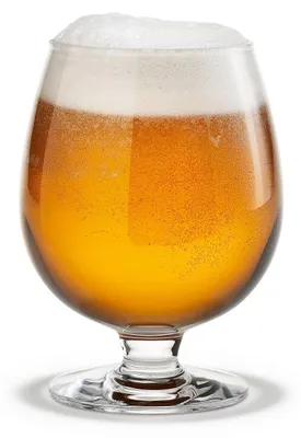 Bierglas aus Glas, klar, 44 cl, handgeblasen