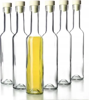 Obrázek produktu pro Lahve na tinktury – sada 6 ks – 250 ml – s korkovou zátkou – hrdlo Fi17