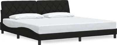 Obrázok produktu pre vidaXL Rám postele bez matraca čierny 200x200 cm látka
