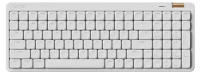 Produktbild von Lofree Flow Lite100 Mechanische Tastatur, Low-Profile, 100 Tasten, Kabellose Bluetooth / 2.4 GHz, QWERTY Layout für Windows, Mac OS, Off-White