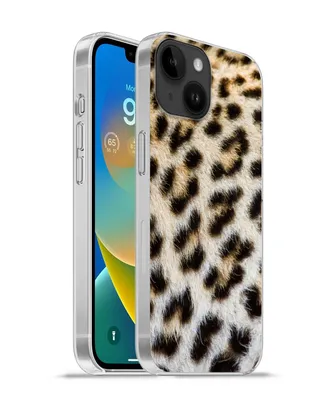 Produktbild von MuchoWow® Handyhülle Schutzhülle Hülle für Apple iPhone 14 - Softcase Nahaufnahme Mantel Leopard Silikon Softcase Handy Hülle - Mobiltelefonhülle