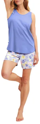 Produktbild von CALIDA Coastal Dreams Kurz-Pyjama Damen Persian Jewel 36-38