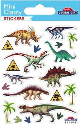 Obrázok produktu pre Nálepka - Jurský dinosaurus - strieborná - 1,8 cm