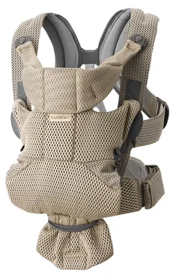 Image de Porte-bébé BabyBjörn Move 3D Mesh Gris / Beige