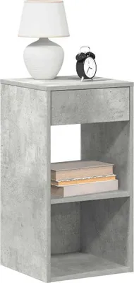 Immagine prodotto di Maison Exclusive - Comodini con cassetto 2 pz. Grigio cemento 35x34x66,5 cm