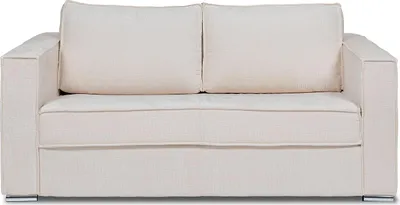 Produktbild von Schlafsofa mit Matratze 3-Sitzer - Chenille-Stoff - Beige - Liegefläche 140 cm - Matratze 22 cm mit Memory Schaum - LORETO