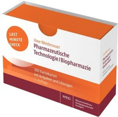 Zdjęcie produktu dla Last Minute Check - Pharmazeutische Technologie/Biopharmazie