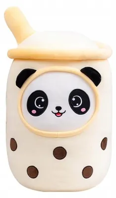 Produktbild von Granda Bubble Tea Panda Plüschtier Gelb 35cm
