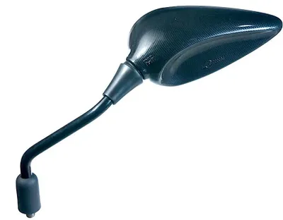 Image de FAR approuvé guidon gauche miroir 5741 look carbone pour Kawasaki