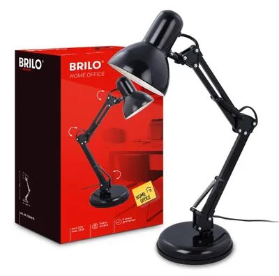 Obrázok produktu pre Stolná lampa BRILONER LEUCHTEN PIXA, 40 W, IP20, čierna, kov, bez 1x E14, Ø 15,5 cm