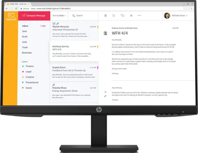 Produktbild von HP P24h G4 FHD-Monitor, 60,5 cm (23.8"), 1920 x 1080 Pixel, Full HD, LCD, 5 ms, Schwarz