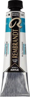 Zdjęcie produktu dla Farba akrylowa Rembrandt tubka 40 ml turkusowo-niebieska 522