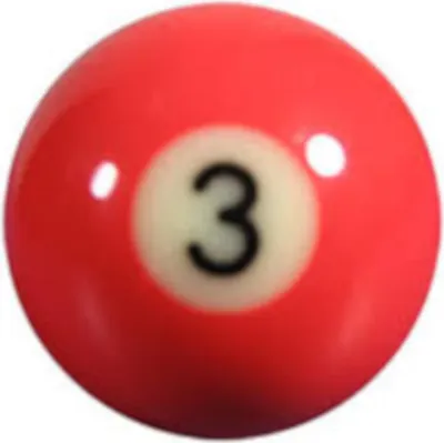 Produktbild von Einzelne - Ersatz Aramith Pool Billard Kugel "Premier" - Nummer 3 in 57,2mm
