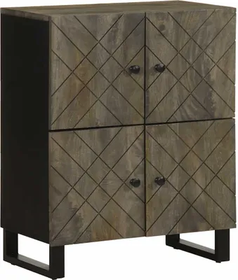 Imagen del producto de Maison Exclusive - Aparador Schwarz, 60x33x75 cm, madera maciza de mango
